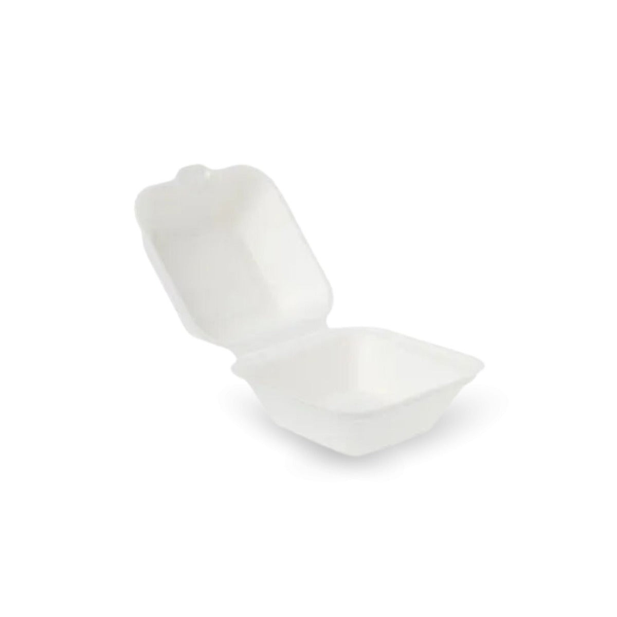Bagasse Small Burger Box (500 BOXES) - Suitable for 4" Buns