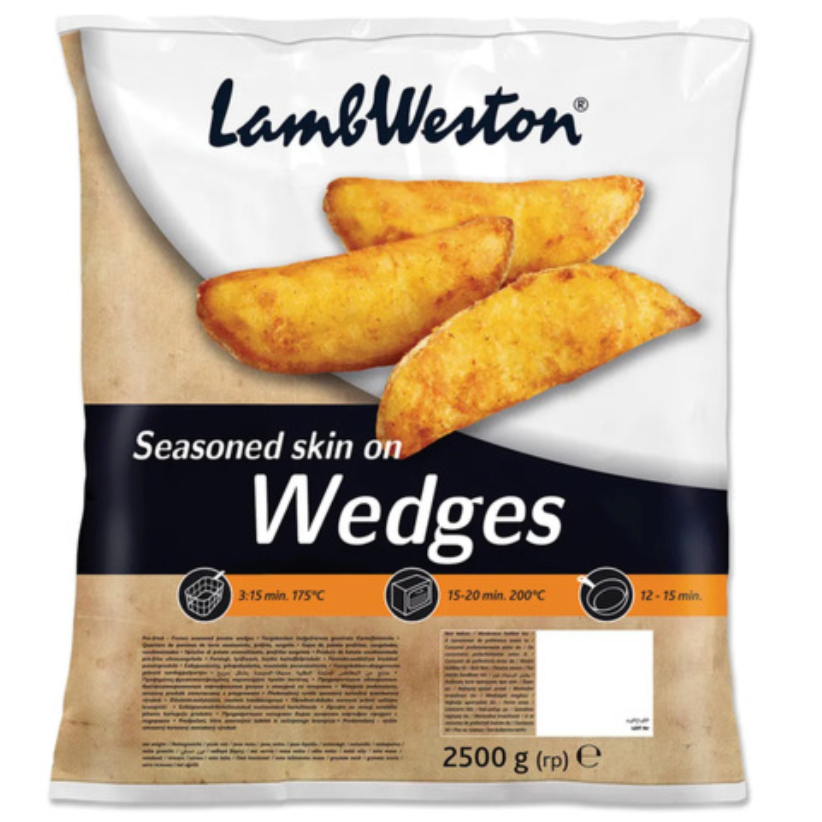 Lamb Weston Spicy Wedges - 4 x 2.5kg